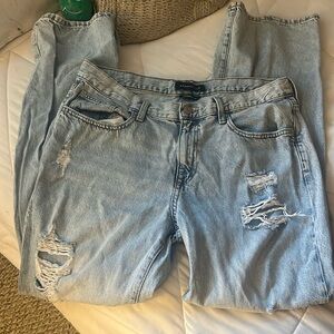 Baggy ripped lightly flared boyfriend jean — NWOT